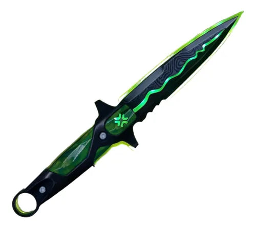 Cuchillo Valorant Vct Lock//in Collection Acrílico Led Verde