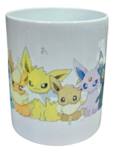 Tazón Mug Pokémon Eevee Evoluciones 325 Ml V3