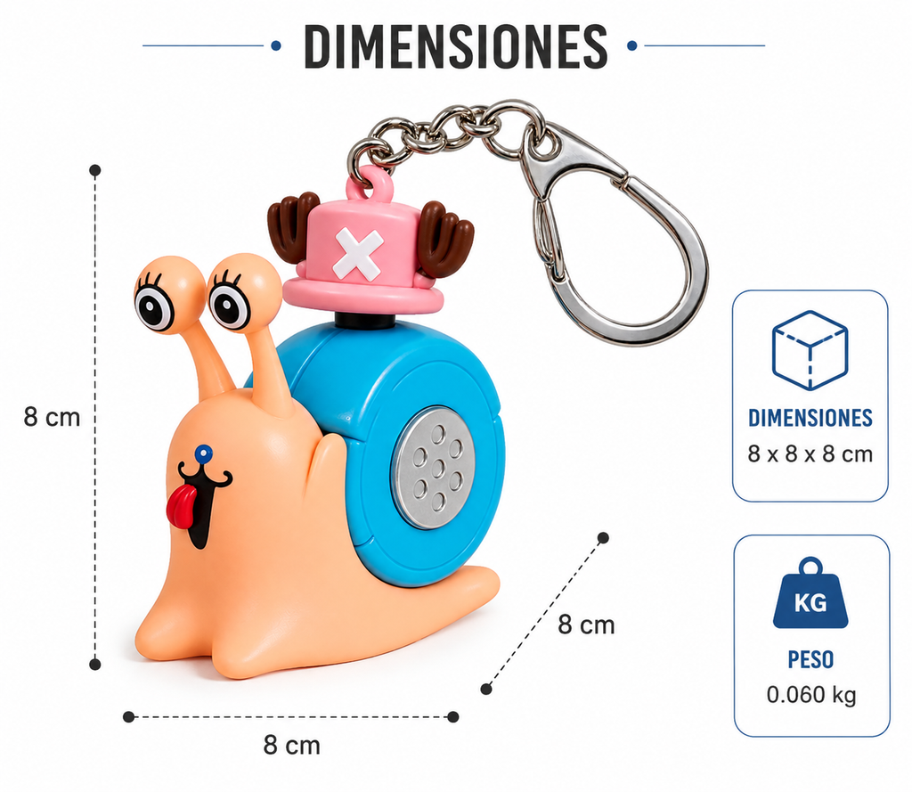 Llavero DenDen Mushi Chopper con Sonido
