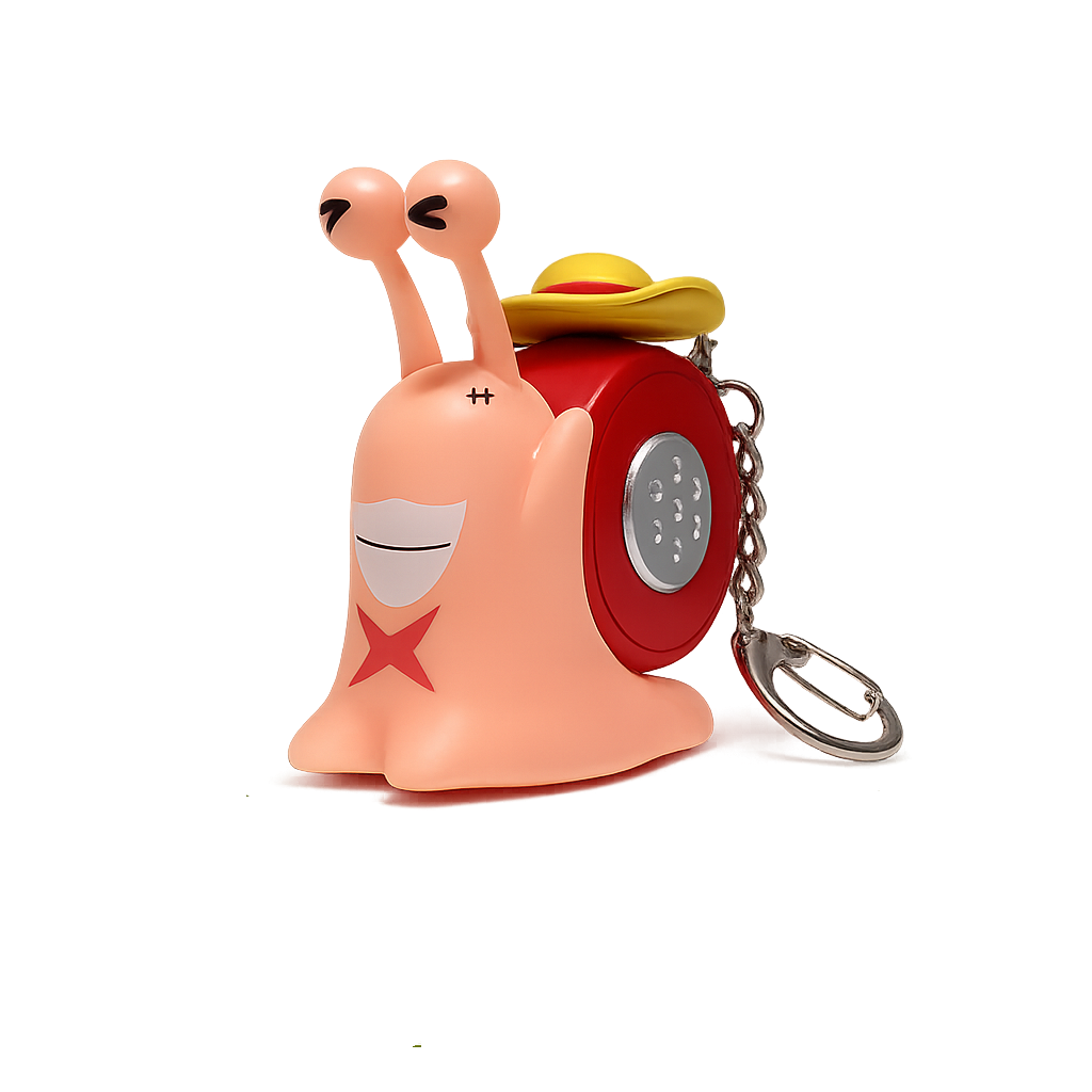 Llavero DenDen Mushi Luffy con Sonido