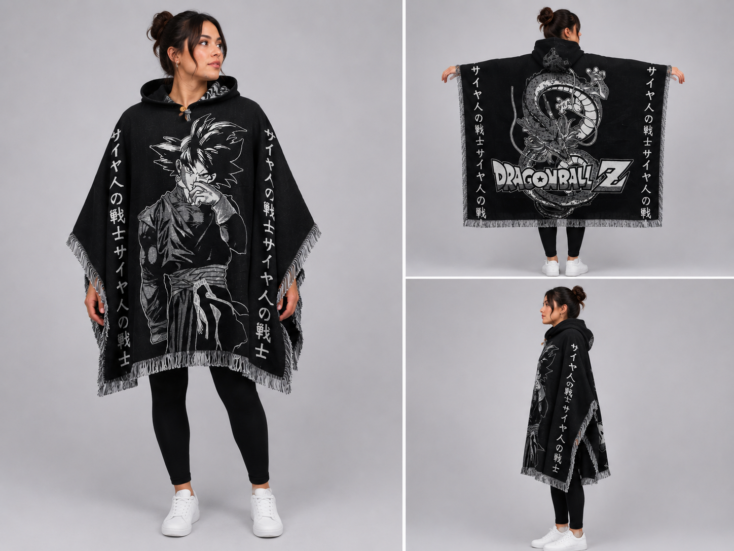 Poncho DBZ Black Goku