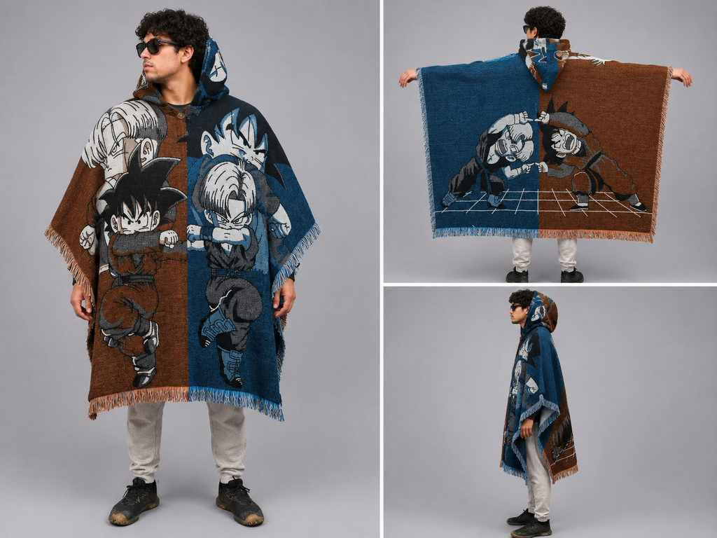Poncho DBZ Goten y Trunks
