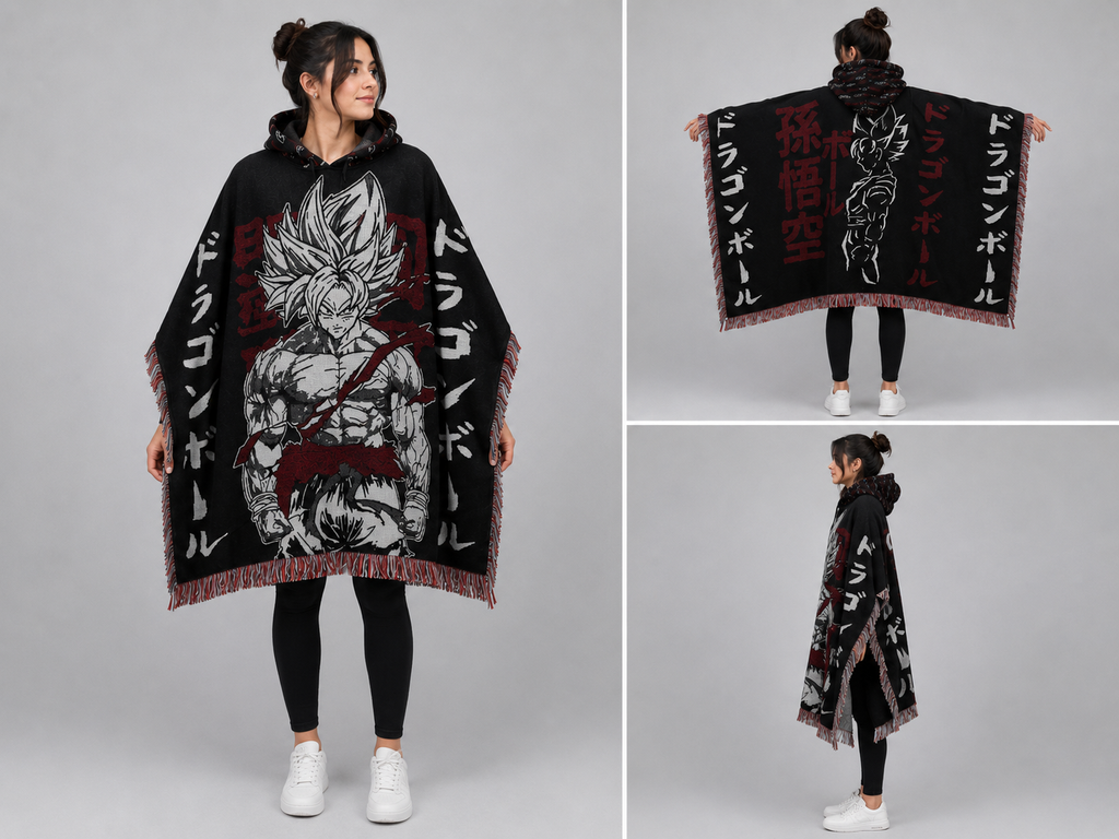 Poncho DBZ Goku Super Sayayin