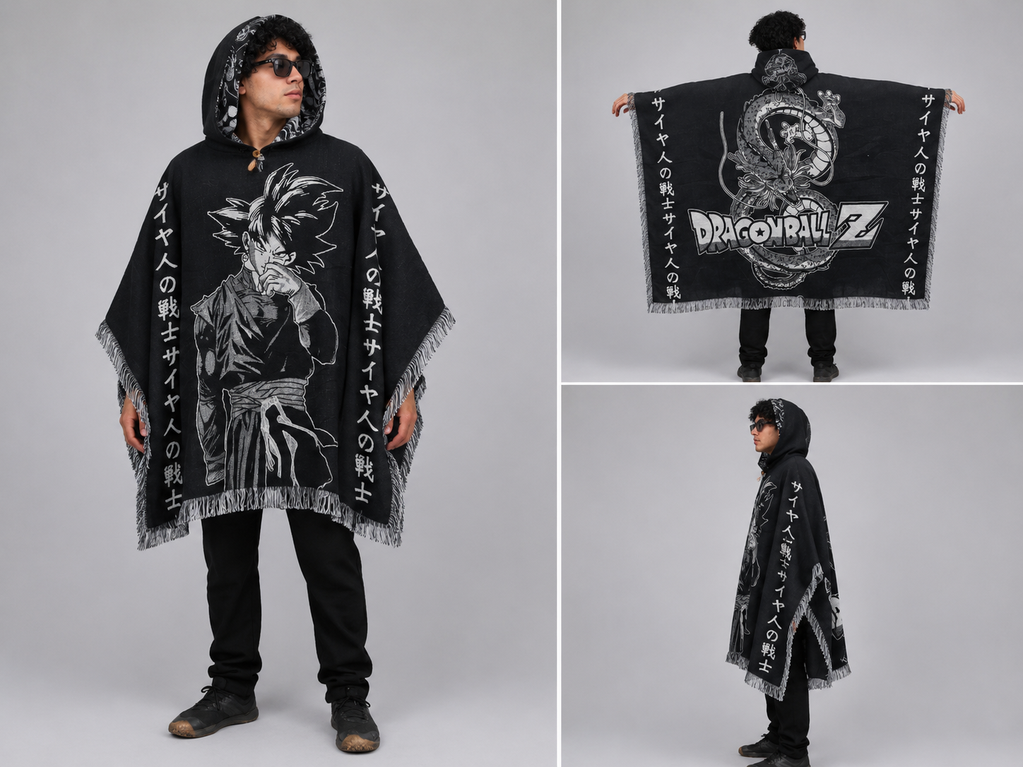 Poncho DBZ Black Goku